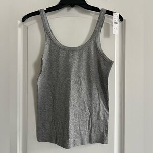 NWT Feather jersey Grey slim-fit tank top